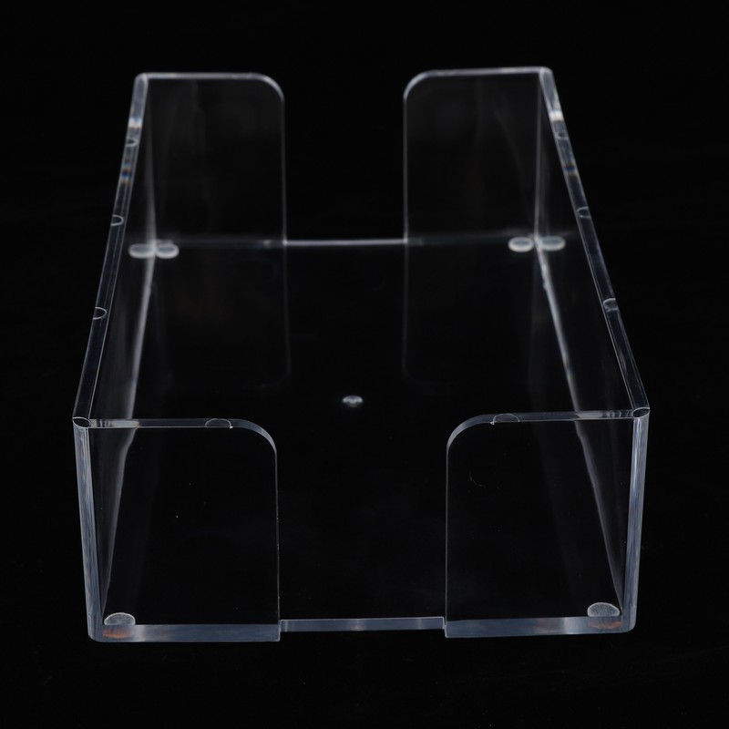 Acrylic Napkin Holder Transparent Uncapped Bathroom Napkin Holder for 23x14x6cm