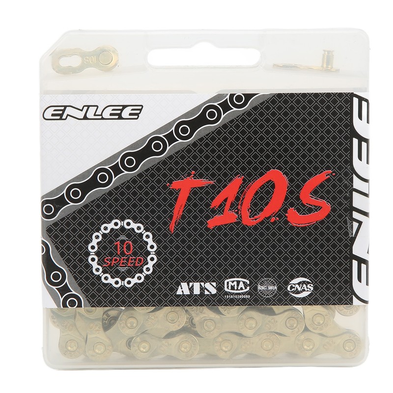Bike Chain 116 Links 10 Speed Electroplating Rust Protection Mountain