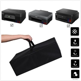 Heavy Duty Premium Fabric Printer Dust Cover Enclosure,Compatible With Canon MegaTank G3270/G3260/PIXMA G6020 Wireless Inkjet Printer (Black)