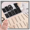 570Pcs Black Bobby Pins for Women, 2 & 2.4In Hair