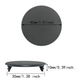 ITROLLE 20PCS 35mm Black Hinge Hole Cover Hinge Cover Cap Hinge Hole Cover Plug