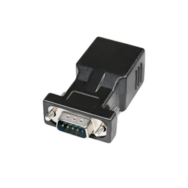 DTECH DB9 RS232 Male to RJ45 Female Network Adapter COM Port to Cat5e Cat6 LAN Ethernet Extender Converter Compatible with Standard 9 Pin Serial Port Devices