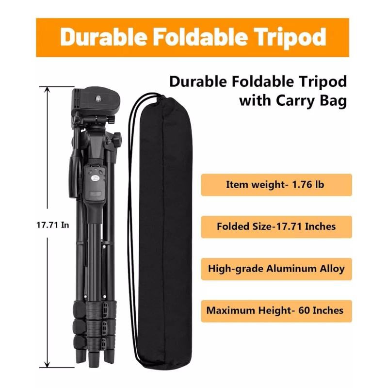 Basics60 Tripie Tripoide 60'' Tripode P/binoculares Camaras