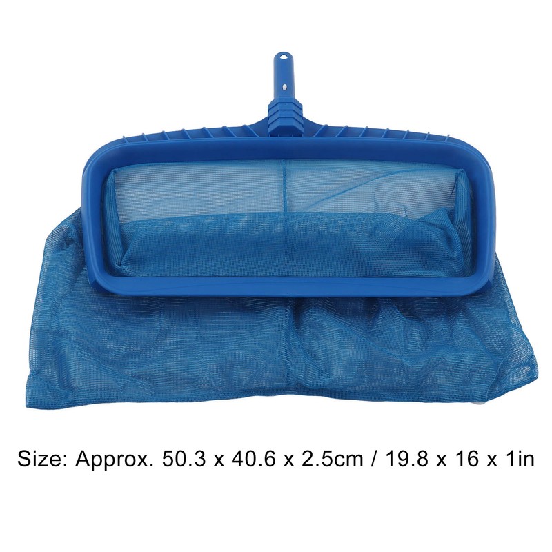 Swimming Pool Leaf Skimmer Net ABS Blue Reinforced Frame Heavy