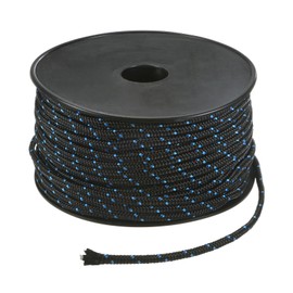 M METERXITY Recoil Starter Rope Pull Cord 5mm 50m Pull Starter Rope Nylon Pull Cord Pull Starter Rope for Mower/Chainsaw/Trimmer/Brush Cutter [Black Blue]