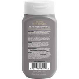 KOHLER K-23725-NA Cast Iron Cleaner, For Kitchen and Bathroom, 8 oz Bottle, Nonabrasive Cream-based Cleaner