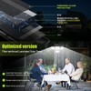 daphino 3000LM Solar Lights Outdoor with Motion Sensor,4 Head 270°