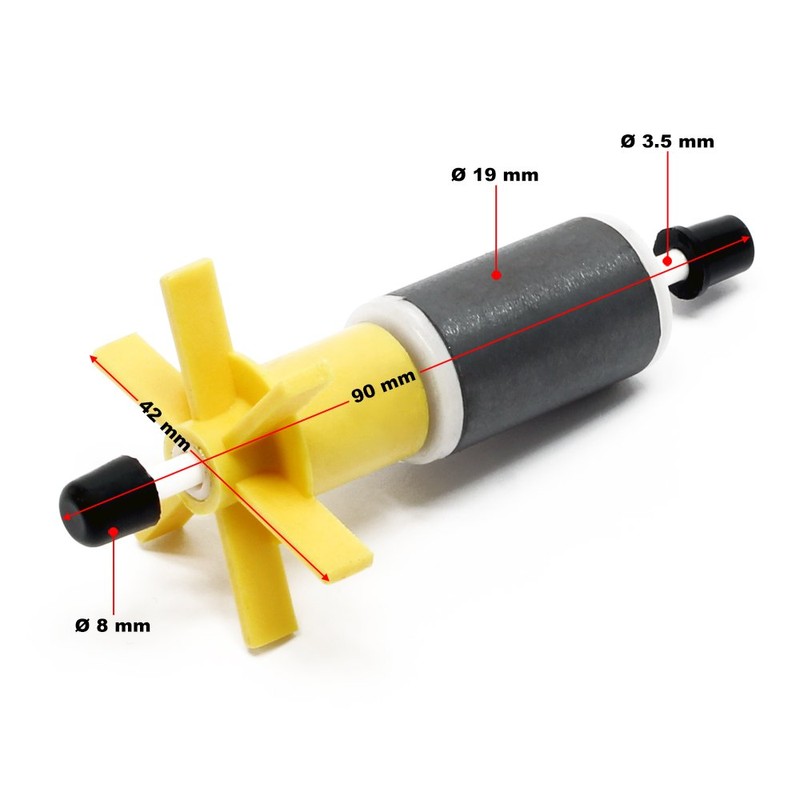 Ersatzteil für SunSun Aquarium Außenfilter HW-303 Pumpenwelle