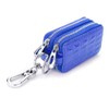 BAKUN Two-Sides Mini Genuine Leather Car Key Chain Holder Wallet