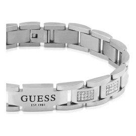 Pulsera Para Hombre Guess Frontiers Color Acero Jumb01342jws Diámetro 12 cm Largo 23 cm