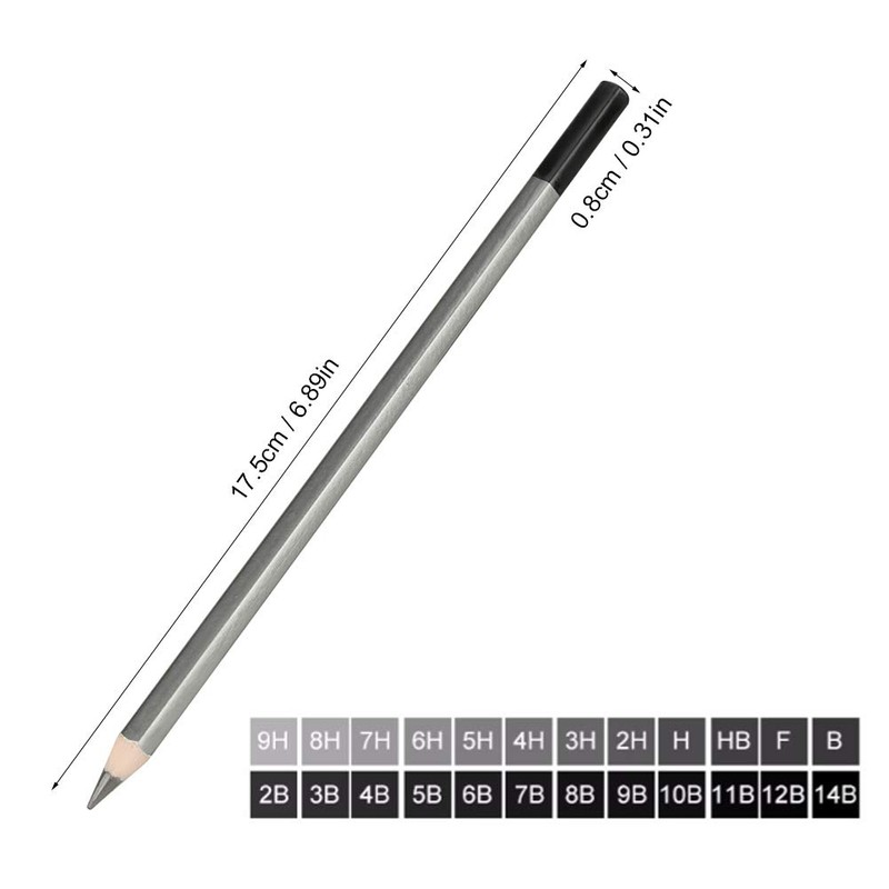 Graphite Pencil Set, 24 Pieces, Non-Toxic, Sketch Art, Graphite Drawing