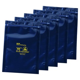 As One 3-6921-05 ESD Shield Bag (4-Layer Type) with Zipper, 59.1 x 78.7 x 0.03 inches (150 x 200 x 0.076 cm) (Pack of 100)