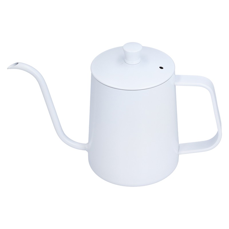 Coffee Kettle Stainless Steel Mini Portable White Thin Mouth Pour