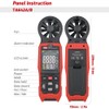 TASI TA642A Digital Anemometer Handheld Wind Speed Meter Measuring Air