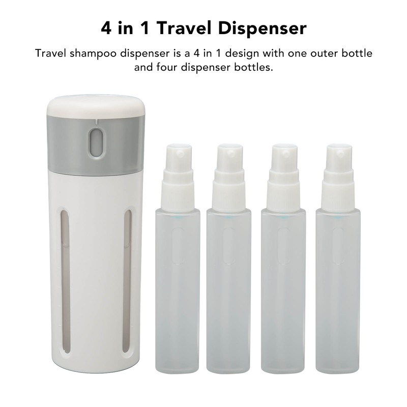 Shampoo Dispenser Bottle 4 in 1 Portable Practical Travel Bottle