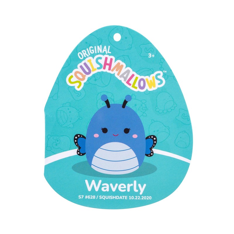Squishmallows Original Peluche de 19 cm- Waverly le Papillon Blue