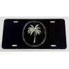 Diamond Etched Products SC Carolina Palm Tree Car Tag Diamond
