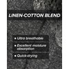 vitsocks Men's LINEN-COTTON Thin Light Summer Trainer Socks (4 PAIRS)