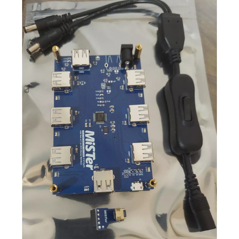 MiSTer FPGA 7 Port USB HUB V2.1 w/ Bridge Board