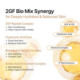 Mascarilla facial en gel de biocelulosa EGF FGF (10 PPM) 2GF Bio Mix Mask Pack Reafirmante Antienvejecimiento Renovación de la piel Hidratación Cuidado de la piel coreano (paquete de 10)