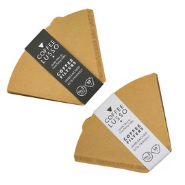 Size 3/No.3/102 Coffee Filter Papers by COFFEE LUSSO, Cone Shaped, Unbleached, Eco Friendly (100)