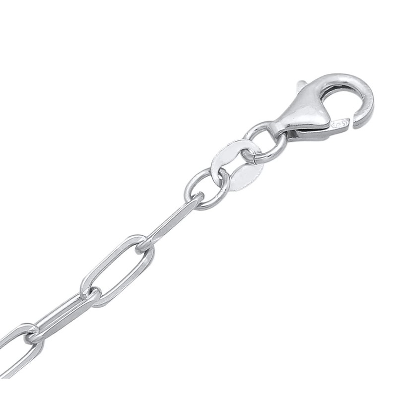 Women's link bracelet made of 925 sterling silver, charm bracelet