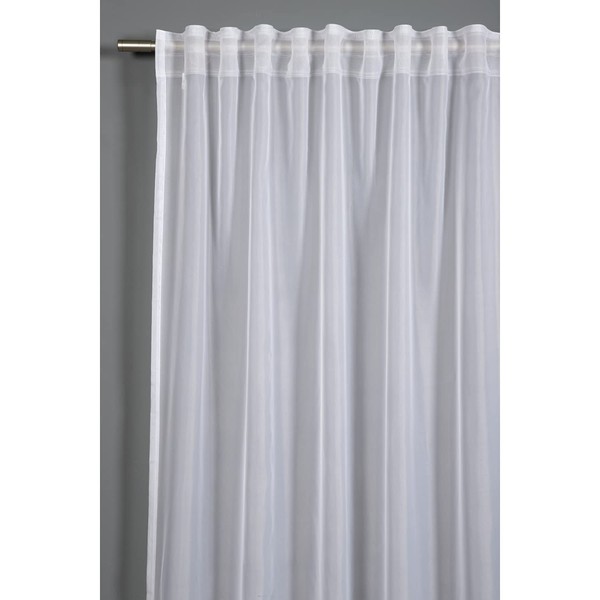 GARDINIA Curtain with Concealed Loops and Curtain Tape, Translucent, Transparent,