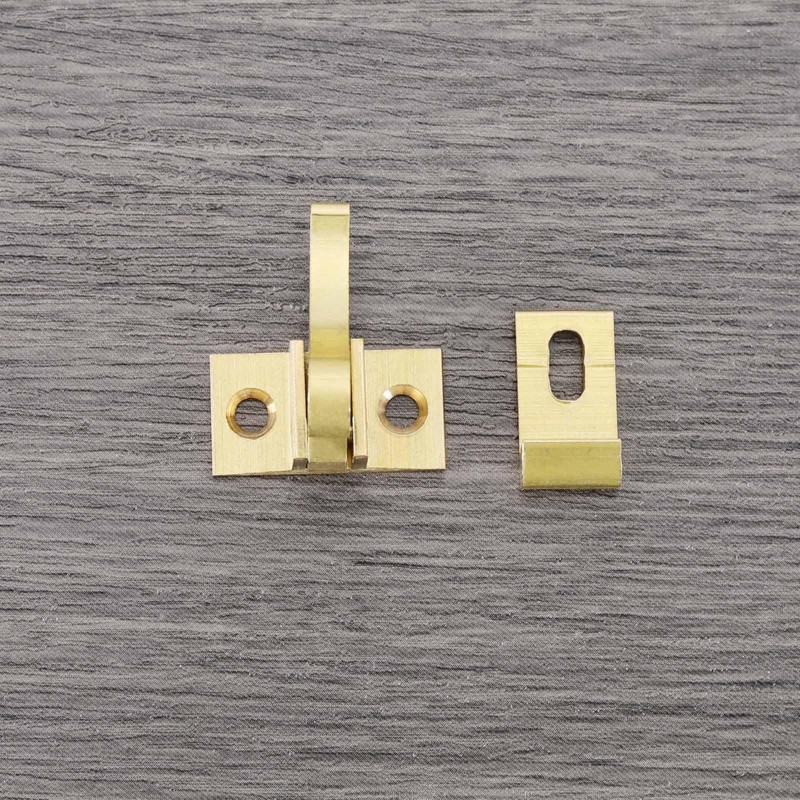 eMagTech 4Pcs Pure Brass Bird Latches with Screws Window Elbow