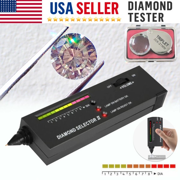 Unbranded Jeweler Diamond Tool Kit Diamond Tester Selector 30X Illuminated