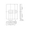 Panasonic WN8051W Modern Waist High Plate for 1 Coat, Milky