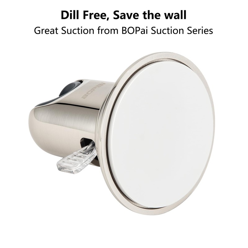 BOPai Vacuum Suction Cup Shower Head Holder, Adjustable 20 Degrees