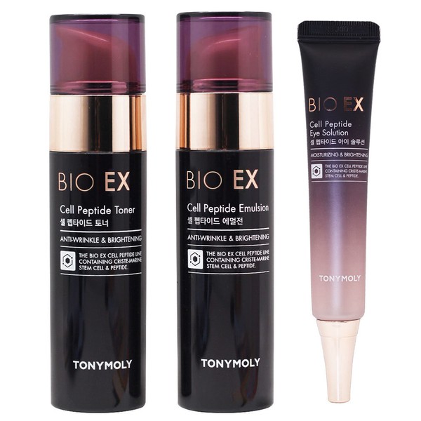 Tony Moly Bio EX Cell Peptide (toner + emulsion + eye solution)