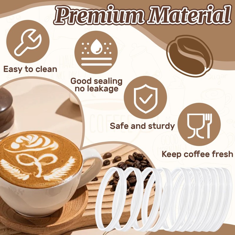 10PCS Reusable Gaskets K Cups for Keurig,Silicone Gaskets for Keurig