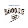 Rigid Coupling Shaft Coupling Connector 3/3.17/4/5/6/6.35/7/8/10/12 mm Hole Selection, Bore