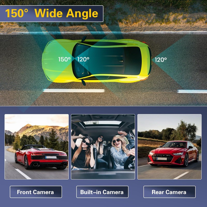 Hikity USB DVR Dash Cam for Android Car Radio Waterproof