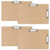 Henoyso 11x17 Clipboard Wooden Lap Board with Low Profile Clip
