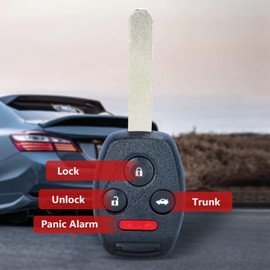 Aichiyu Key Fob Replacement KR55WK49308 Remote Control Car Key Fob for Honda Pilot 2009 2010 2011 2012 2013 2014 2015 | Accord Sedan 2008-2012 4 Buttons 313.8Mhz ID46 Chip 35118-TA0-A00