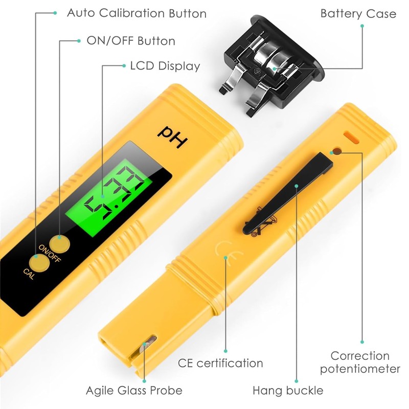 PH Tester, PH Meter, High Accuracy Digital pH Tester (0.01