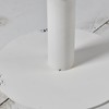 Diwhy Industrial Pub Table 23.6" Iron Round Desktop 37.4" Height