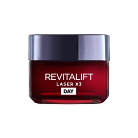 L’Oréal Paris Laser Renew Triple Action Anti-Ageing, Skin Retightening Day Cream, Visibly Reduce Wrinkles & Fine Lines; Moisturises, Firms & Brightens Skin; Retinol, Hyaluronic Acid & Vitamin C, 50ml