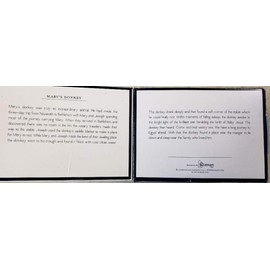 Fontanini Mary's Donkey Animal Italian Nativity Village Figurine 3 Piece Set