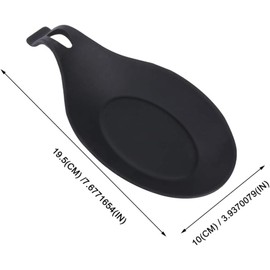 DOITOOL Silicona Cuchara de Reposo de Reposo de Descanso Cucharos Soporte de La Cocina Organizador de Vajillas para Sopa de Olla Buffet Buffet Fast 2 PCS