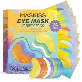 Maskiss Under Eye Patches Variety Pack (24 Pairs), Eye Masks for Dark Circles Puffy Eyes With 8 Colors (3 Pairs/Color), Vegan Skin Care Gifts for Women