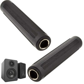 2PCS Audio Connector, 6.35mm (1/4 Inch) TRS/TS Female to Female Straight Adapter Joiner Coupler, Nickel-Plated Stereo Extender, for Guitar Microphone Headphone PA Speaker Instrument Patch Cables