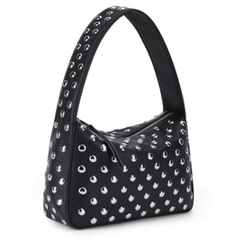 HiTotes Studded Purses Y2K Shoulder Bag for Women Studded Bag Y2K Purse Evening Clutch Purse Leather Designer Handbags Fall Purse with Studs