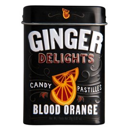 Yogen Fruz Ginger Delights Candy Tin, Blood Orange,12 Count