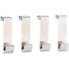 4x Universal Stainless Steel Door Hooks