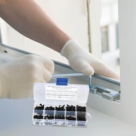 Lwuey Metric Screw Assortment Kit, 300pcs M2.5 Hex Socket Head Cap Machine Screws Nuts Washers with Case 12.9 Grade High Strength Alloy Steel Hexagonal Bolt Automotive Maintenance Repair Household