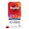 Megared Advanced 4-in-1 Concentrated Omega-3 Fish & Krill Oil Supplement,