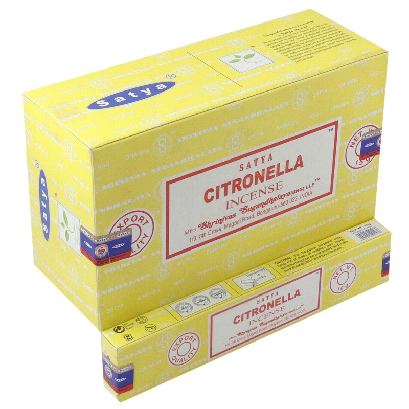 Satya Citronella incense pack 120 aromatic rods